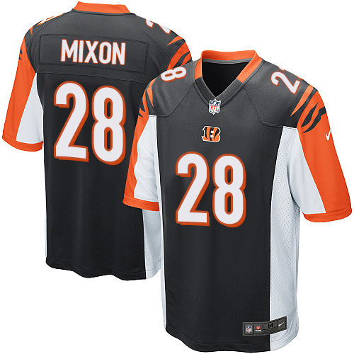 Nike Bengals #28 Joe Mixon Black Team Color Youth Stitched NFL Elite Jersey - Click Image to Close